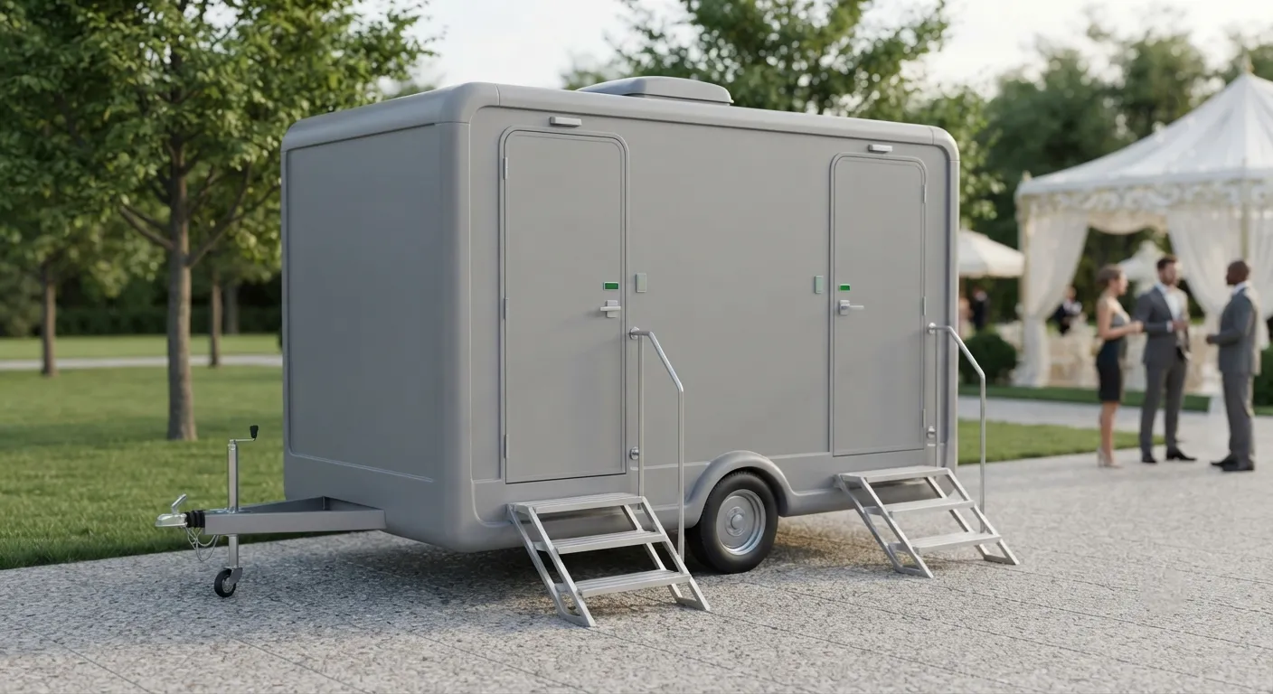 2 Stall Restroom Trailer in Bloomington, IN