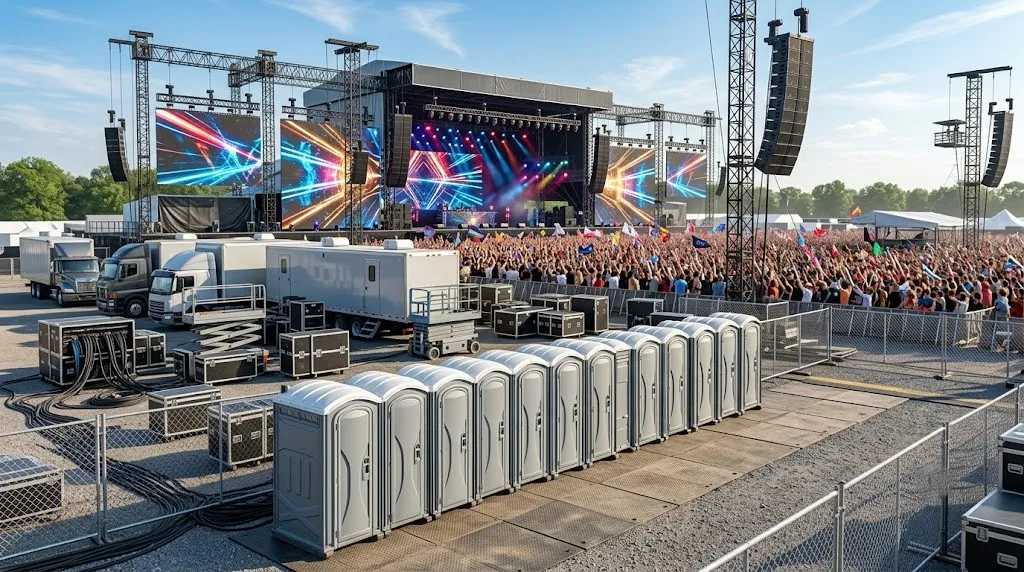 Concert Restroom Rental in Bloomington, IN