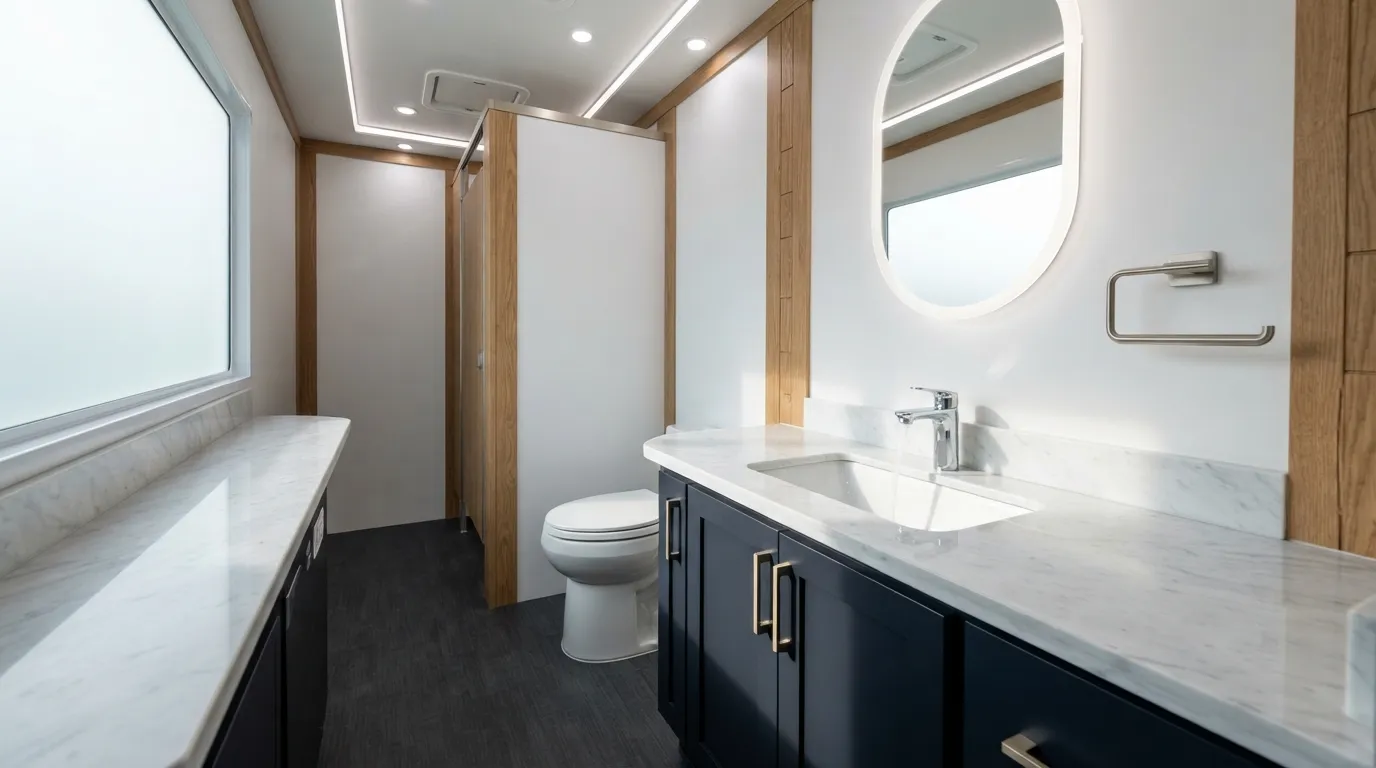 Luxury Restroom Trailer in Bloomington, IN
